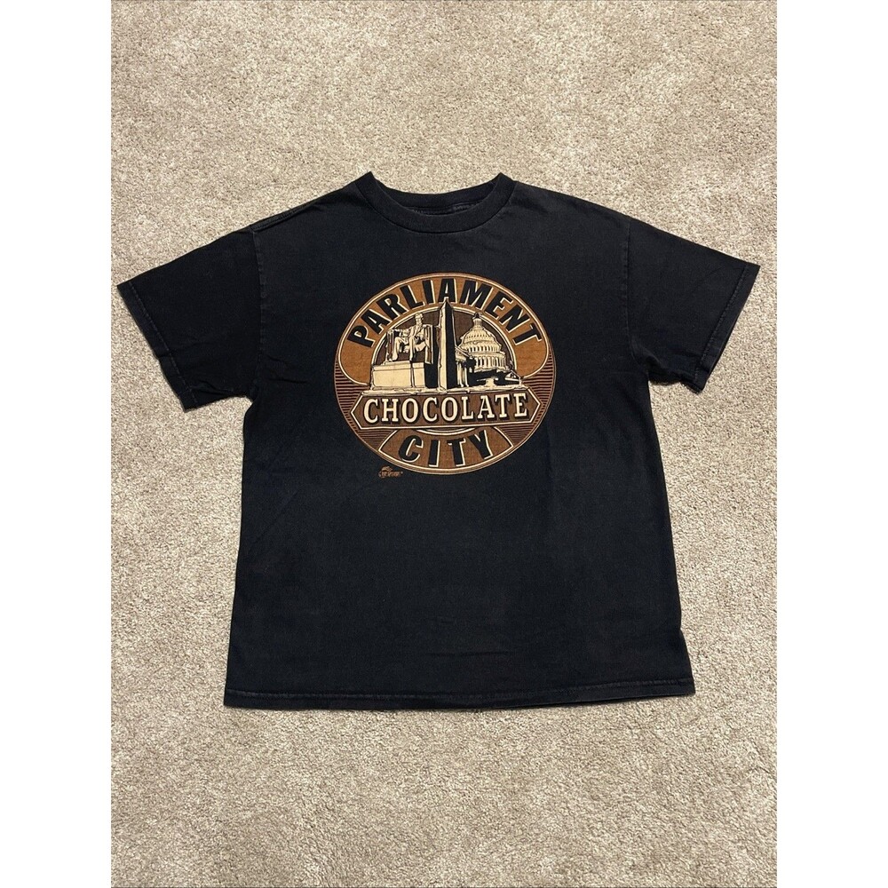 Vintage Parliament Chocolate City Shirt Size Medium George Clinton Faded